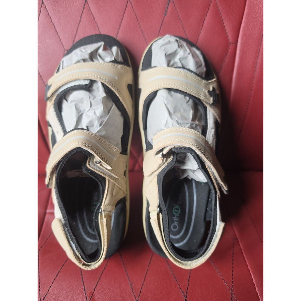 Orthofeet Women's Venice 926 Leather Orthopedic Brown Sandals Sz. 5.5  D